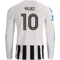 Men's Replica Juventus Yildiz Long Sleeve Home Jersey 26/27