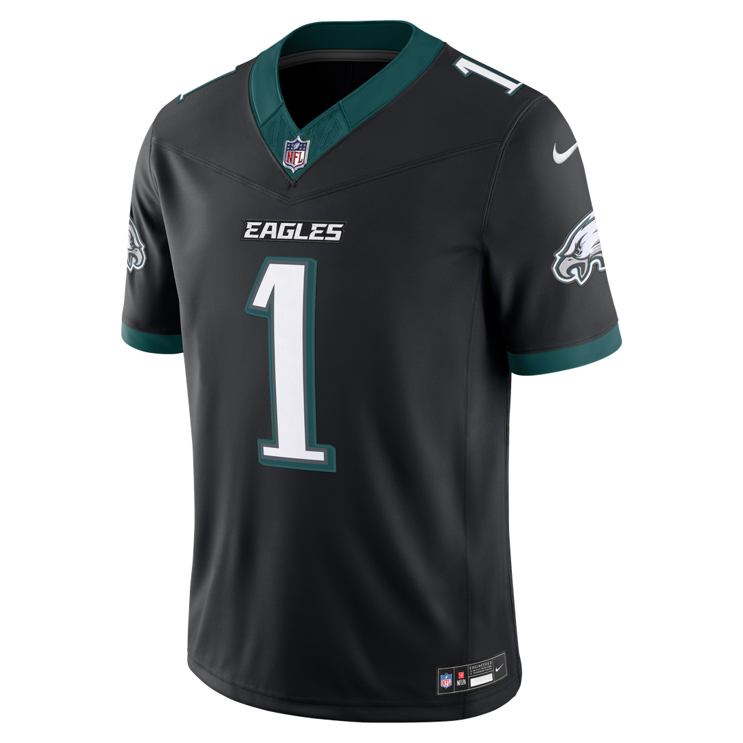 Men's Philadelphia Eagles Jalen Hurts Kelly Green Alternate Vapor F.U.S.E. Stitched