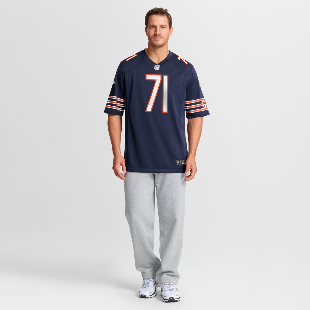 Men's Chicago Bears Jedrick Wills Jr. Navy Team