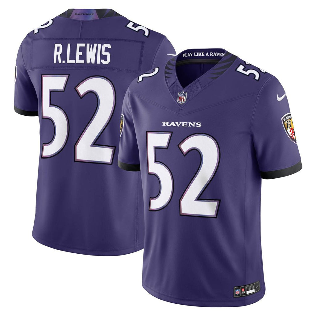 Men's Baltimore Ravens Ray Lewis Black Alternate Vapor F.U.S.E. Stitched Retired Player