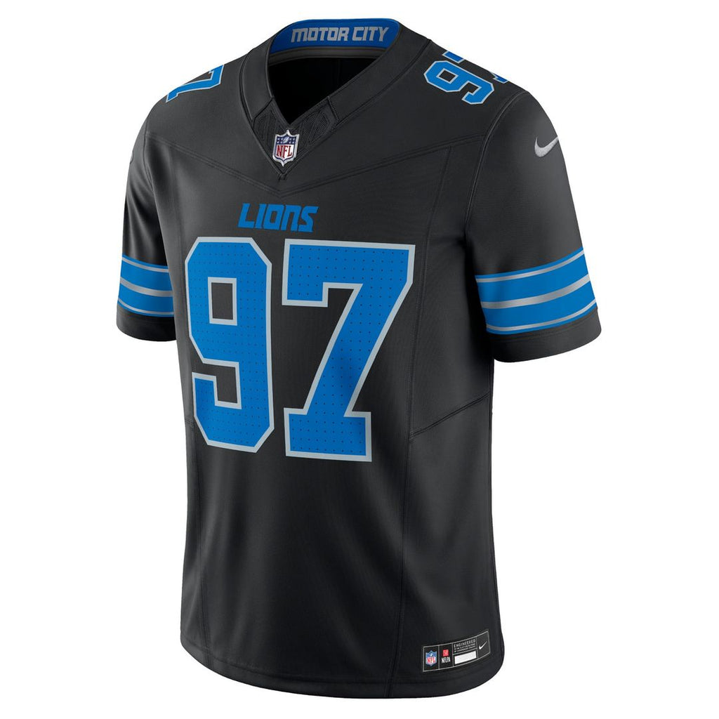 Men's Detroit Lions Aidan Hutchinson Blue Vapor F.U.S.E. Alternate