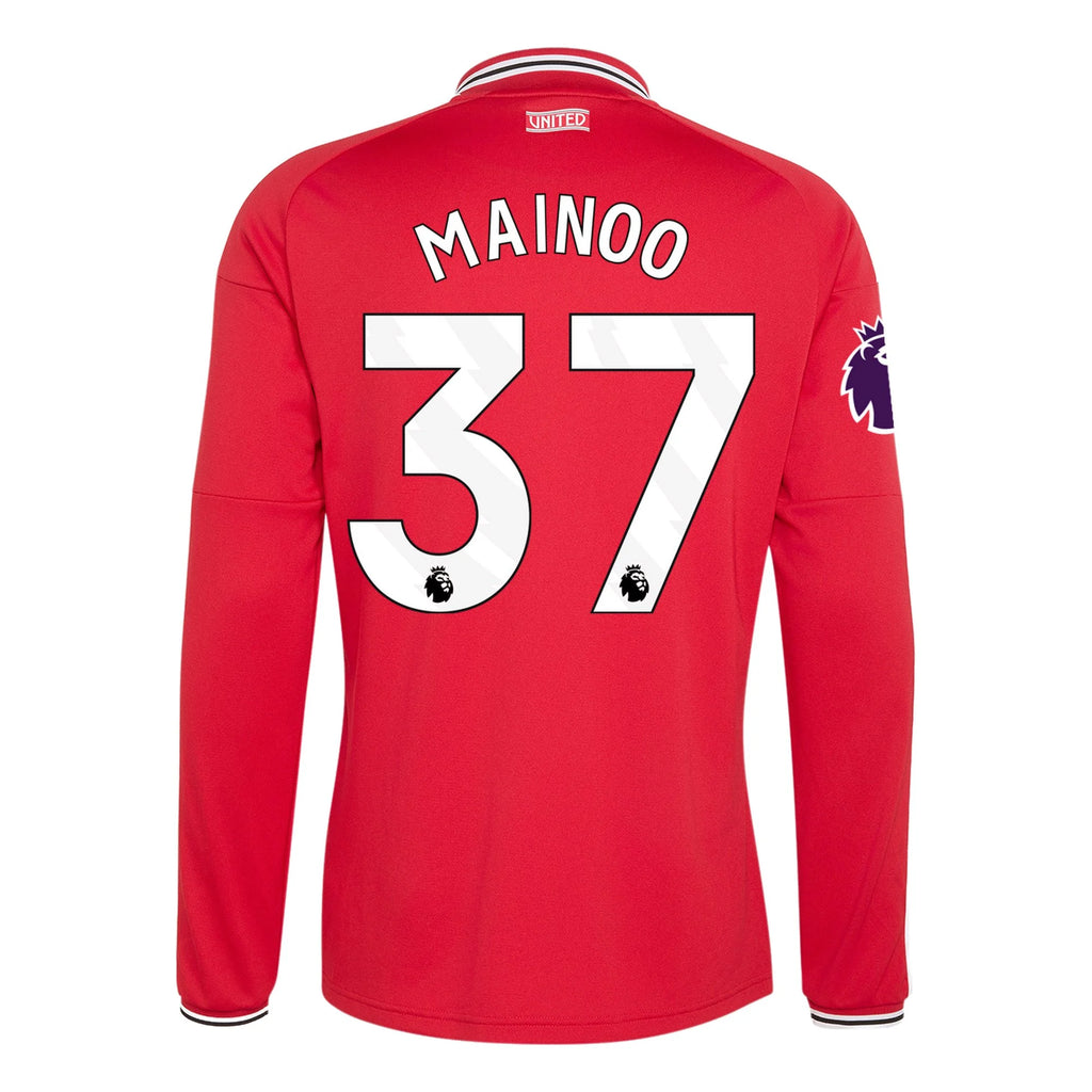Men's Authentic Mainoo Manchester United Long Sleeve Home Jersey 26/27