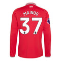 Men's Authentic Mainoo Manchester United Long Sleeve Home Jersey 26/27