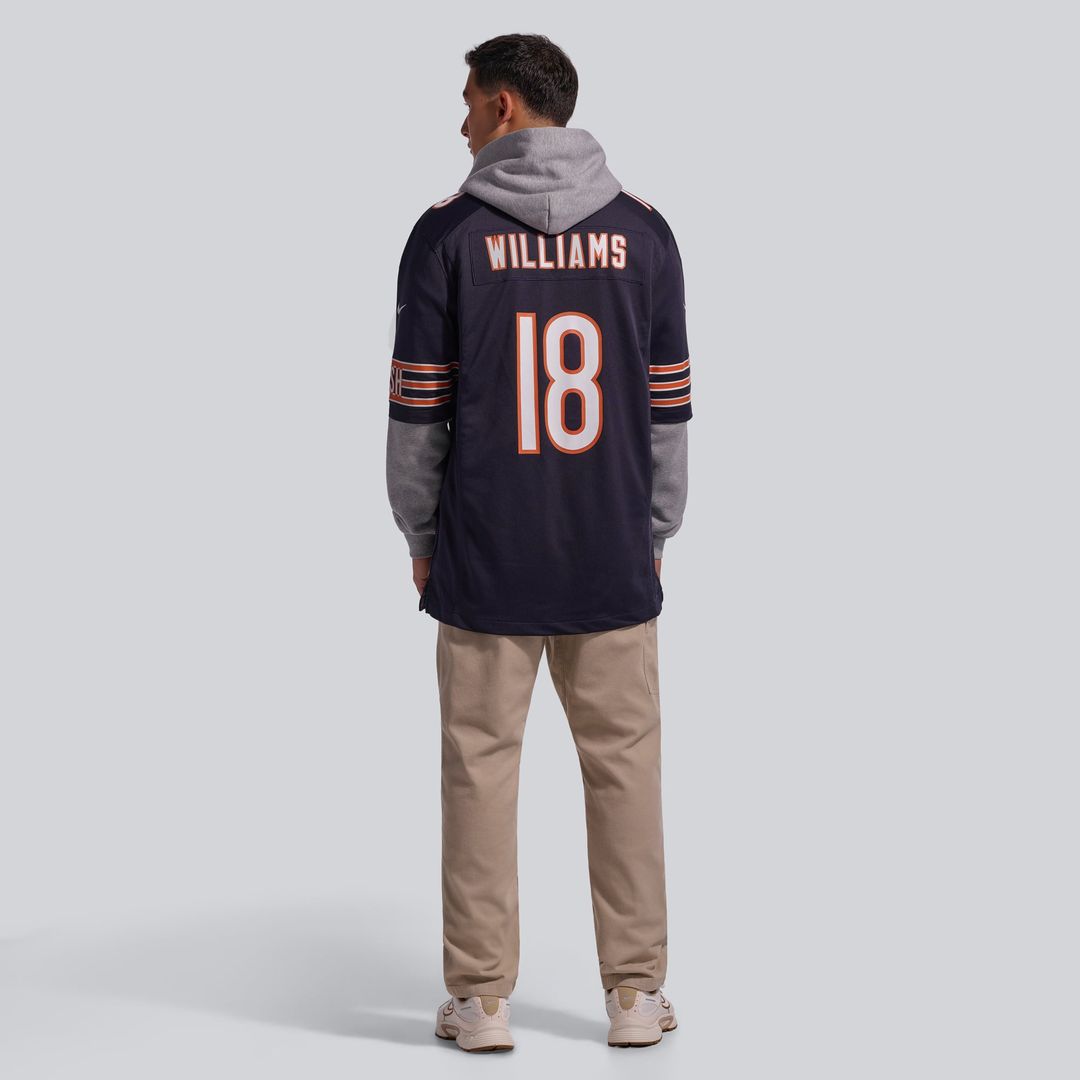 Men's Chicago Bears Caleb Williams White First Round Pick Player