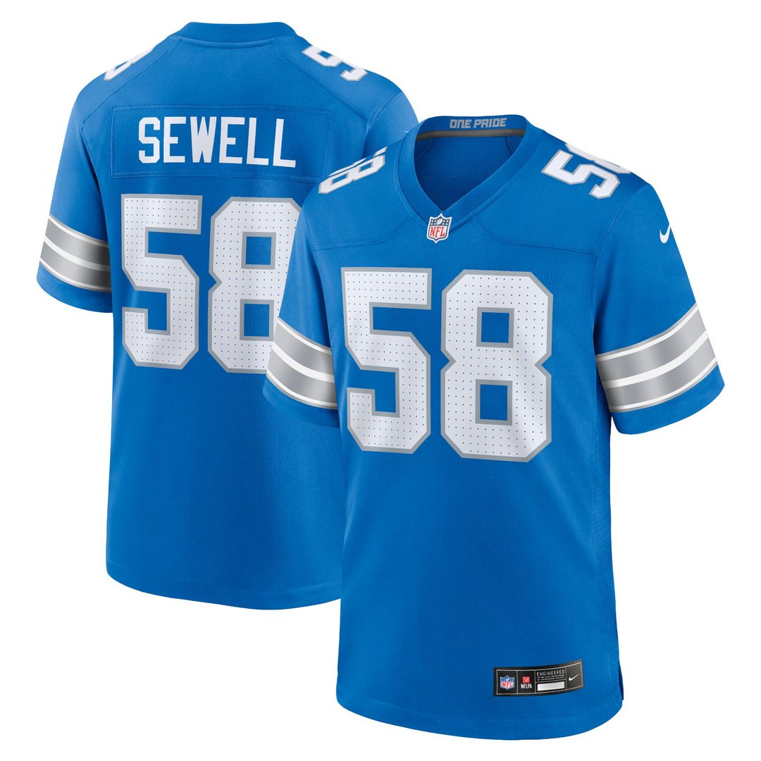Men's Detroit Lions Penei Sewell White