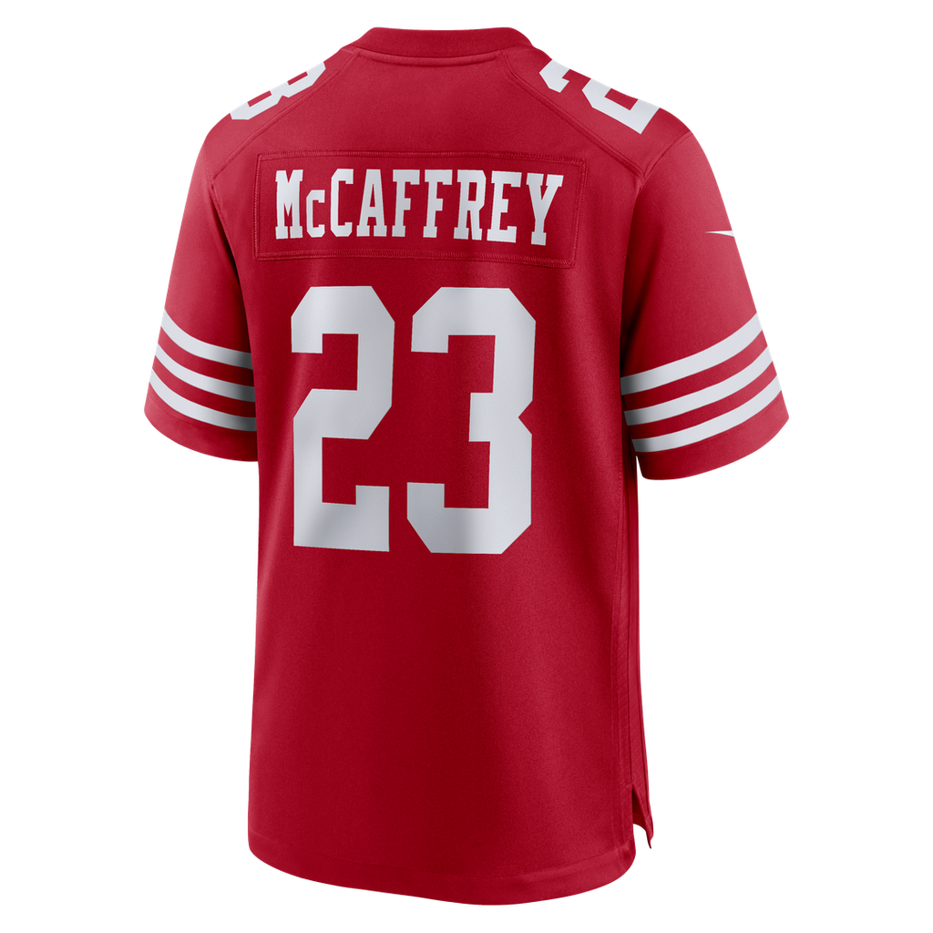 Men's San Francisco 49ers Christian McCaffrey White Game Player Jersey