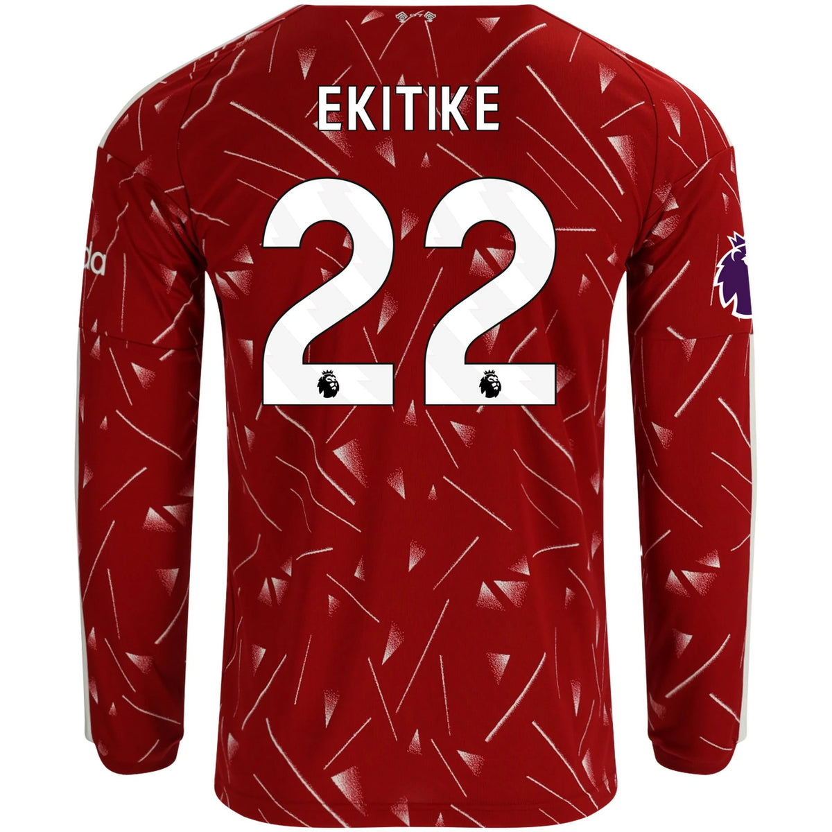 Men's Replica Ekitike Liverpool Long Sleeve Home Jersey 26/27