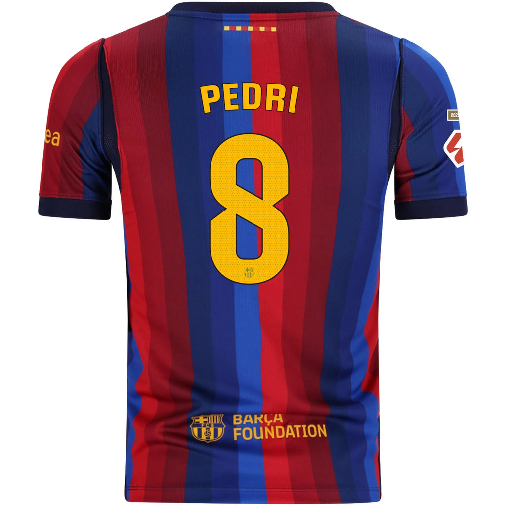 Kid's Replica Pedri Barcelona Home Jersey 26/27
