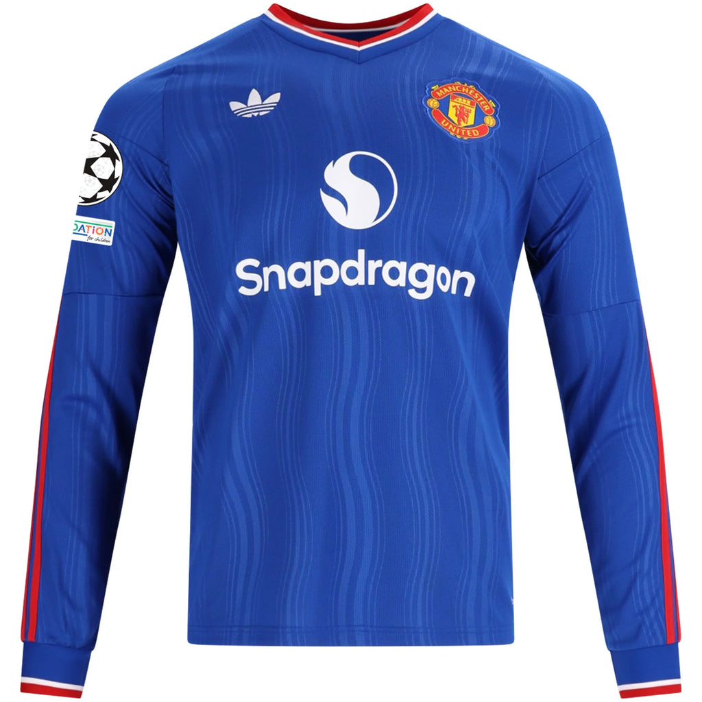 Men's Replica Manchester United Long Sleeve Away Jersey 26/27 UCL