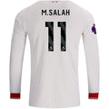 Men's Authentic M. Salah Liverpool Long Sleeve Away Jersey 26/27