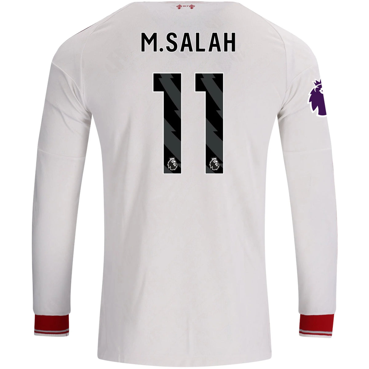 Men's Authentic M. Salah Liverpool Long Sleeve Away Jersey 26/27