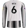 Men's Replica Nico Newcastle Long Sleeve Home Jersey 26/27