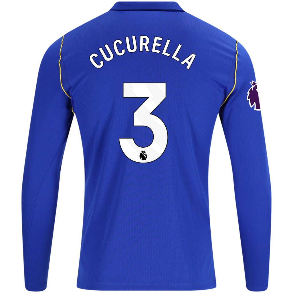 Men's Replica Cucarella Chelsea Long Sleeve Home Jersey 26/27