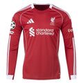 Men's Replica Liverpool Long Sleeve Home Jersey 25/26 UCL