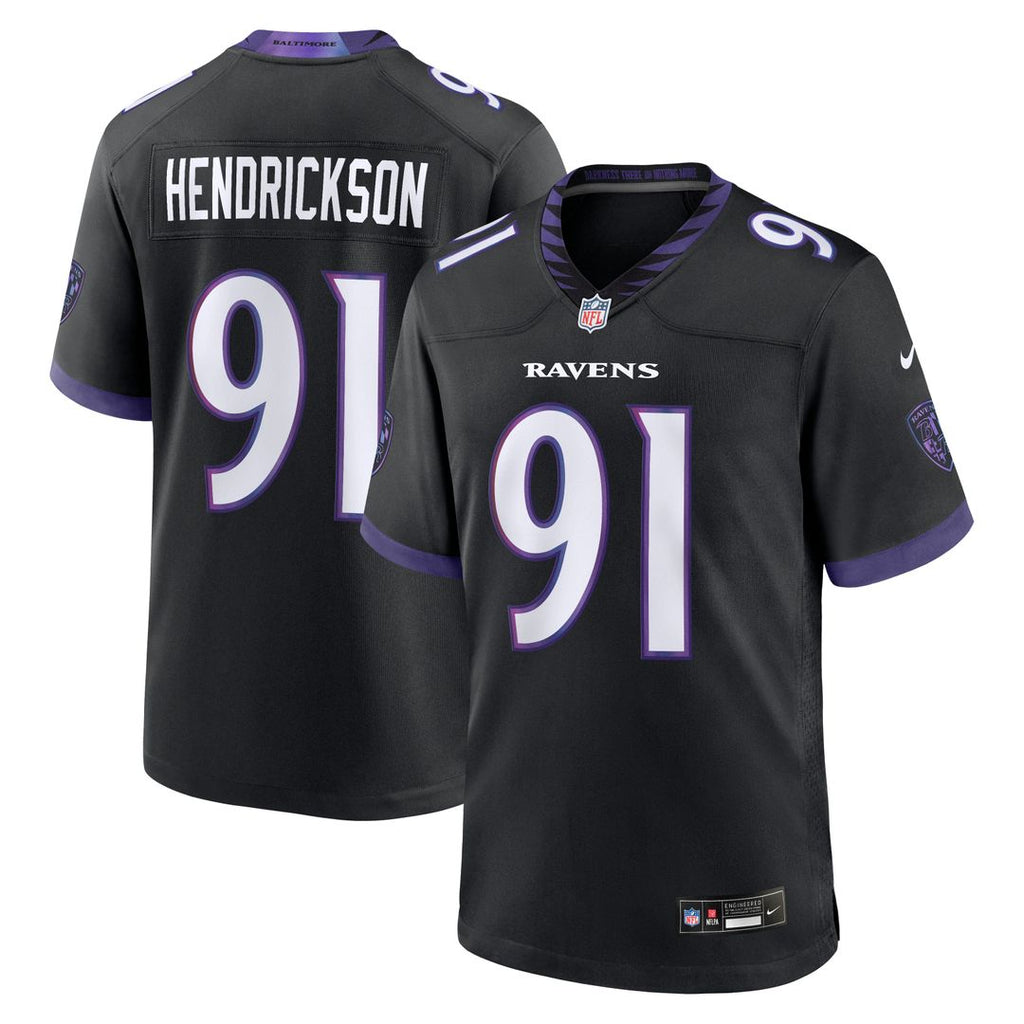 Men's Baltimore Ravens Trey Hendrickson Purple Team