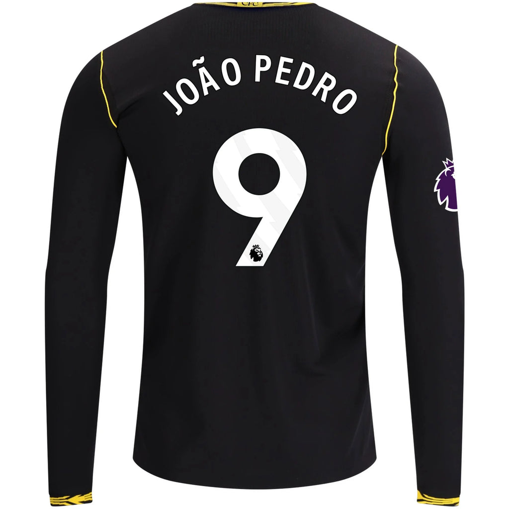 Men's Replica Joao Pedro Chelsea Long Sleeve Away Jersey 26/27