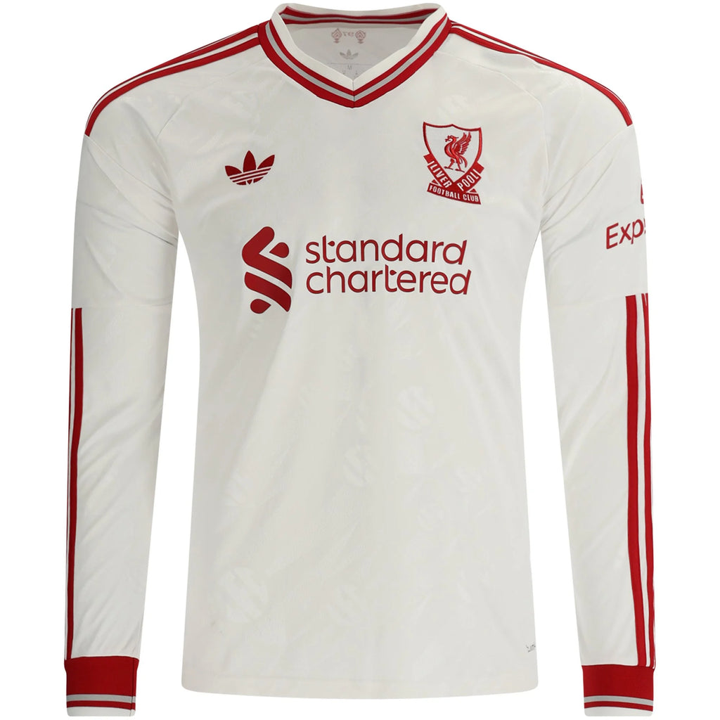 Men's Replica Liverpool Long Sleeve Away Jersey 26/27