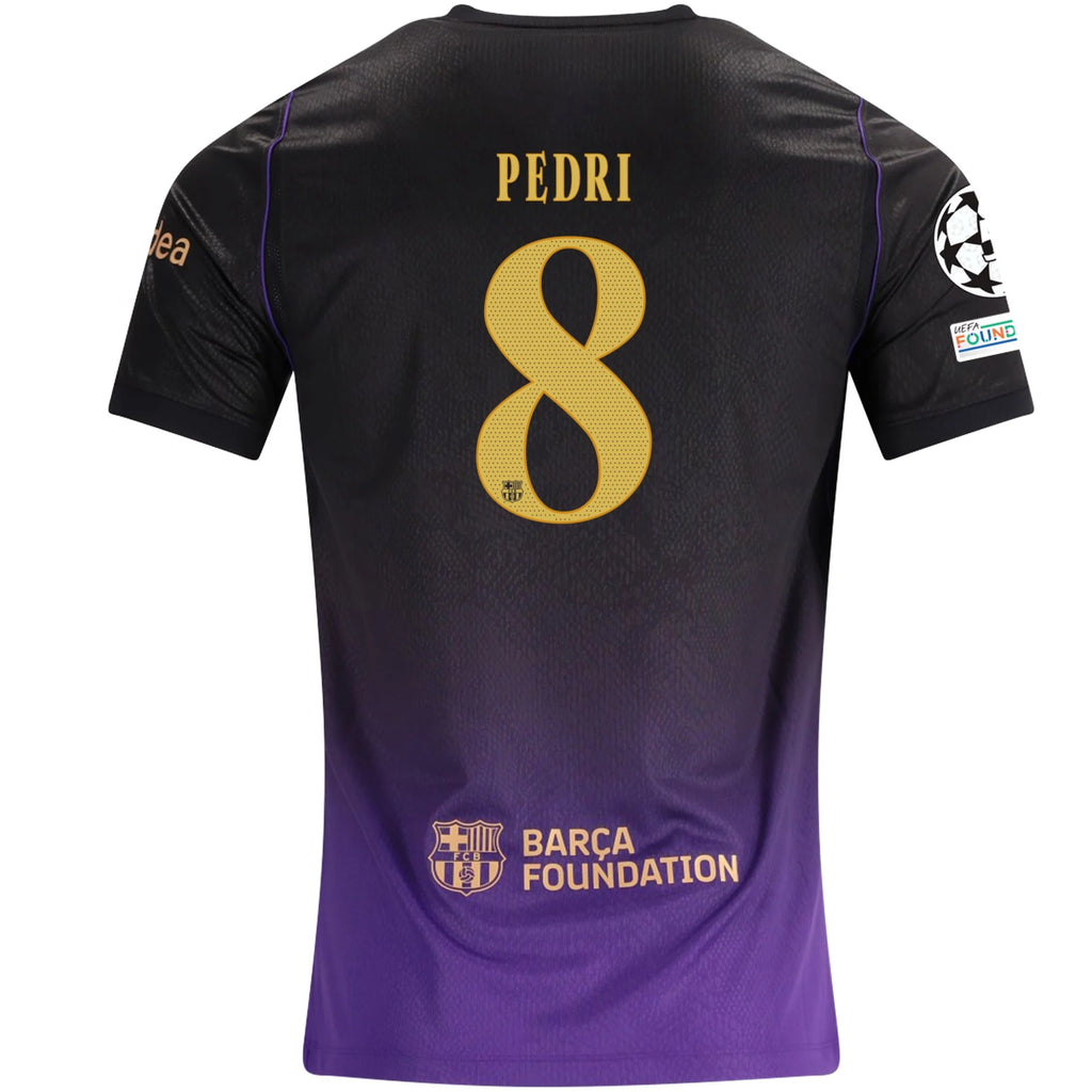 Men's Replica Pedri Barcelona Away Jersey 26/27 UCL