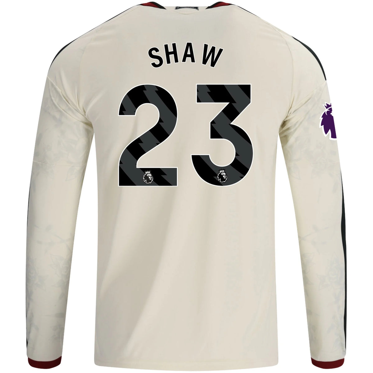 Men's Replica Shaw Manchester United Long Sleeve Third Jersey 26/27