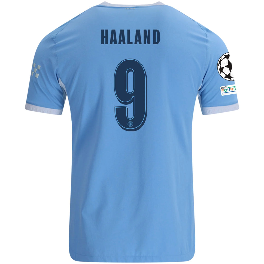 Men's Authentic Haaland Manchester City Home Jersey 26/27 UCL