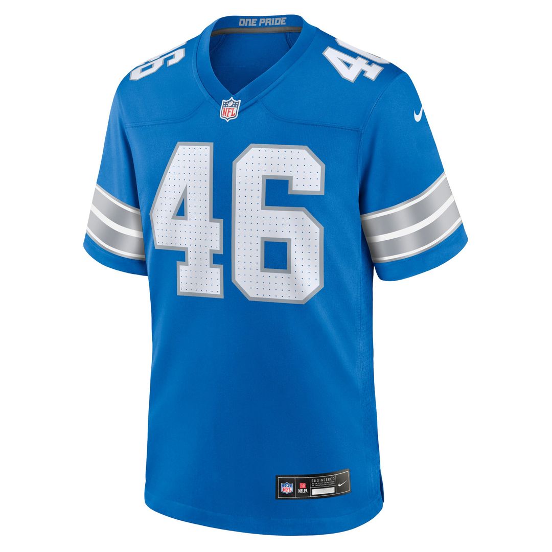 Men's Detroit Lions Jack Campbell Black 2nd Alternate