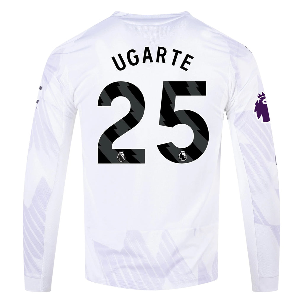 Men's Authentic Ugarte Manchester United Long Sleeve Away Jersey 25/26