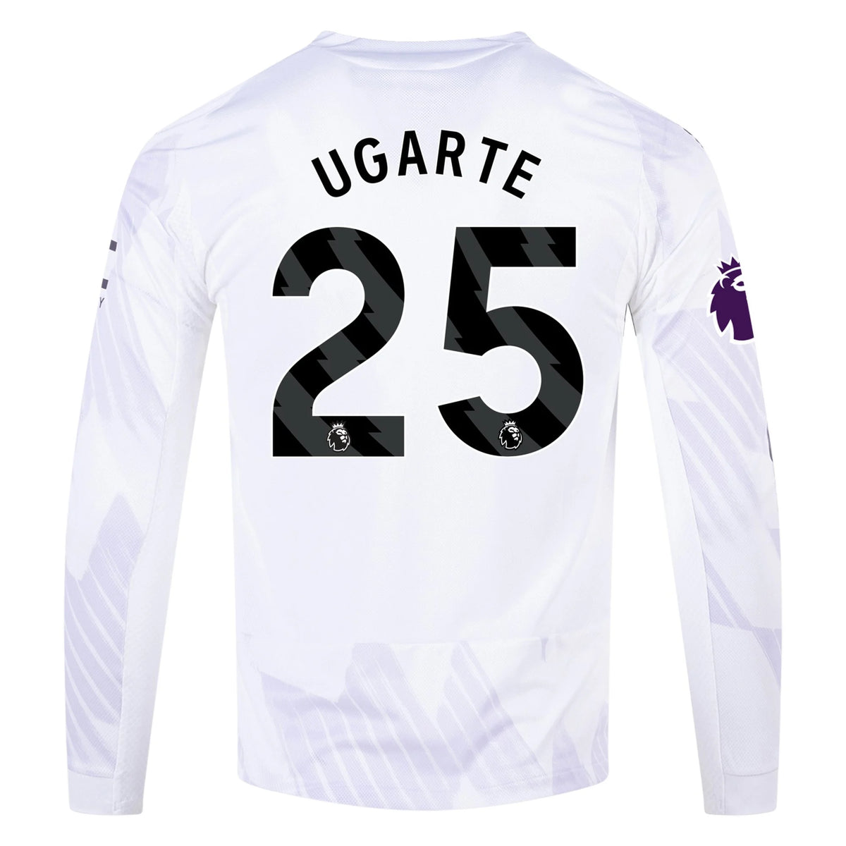 Men's Authentic Ugarte Manchester United Long Sleeve Away Jersey 25/26