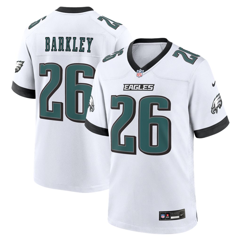 Men's Philadelphia Eagles Saquon Barkley White