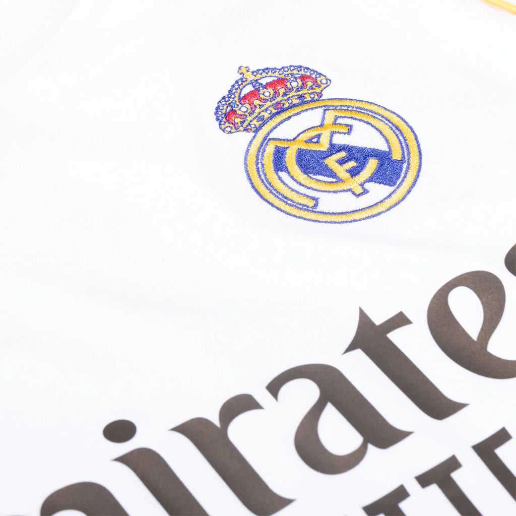 Kid's Replica Real Madrid Long Sleeve Home Jersey 25/26