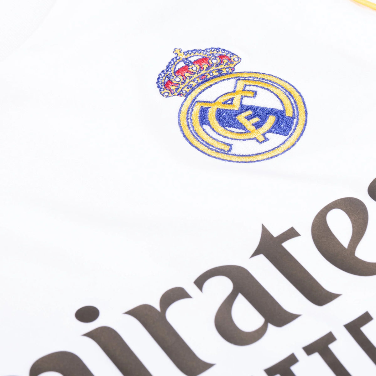 Kid's Replica Real Madrid Long Sleeve Home Jersey 25/26
