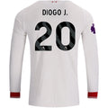 Men's Authentic Diogo J. Liverpool Long Sleeve Away Jersey 26/27