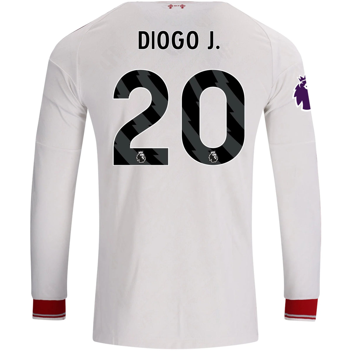 Men's Authentic Diogo J. Liverpool Long Sleeve Away Jersey 26/27
