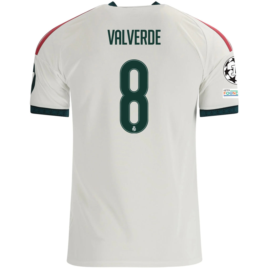 Men's Replica Valverde Real Madrid Home Jersey 26/27