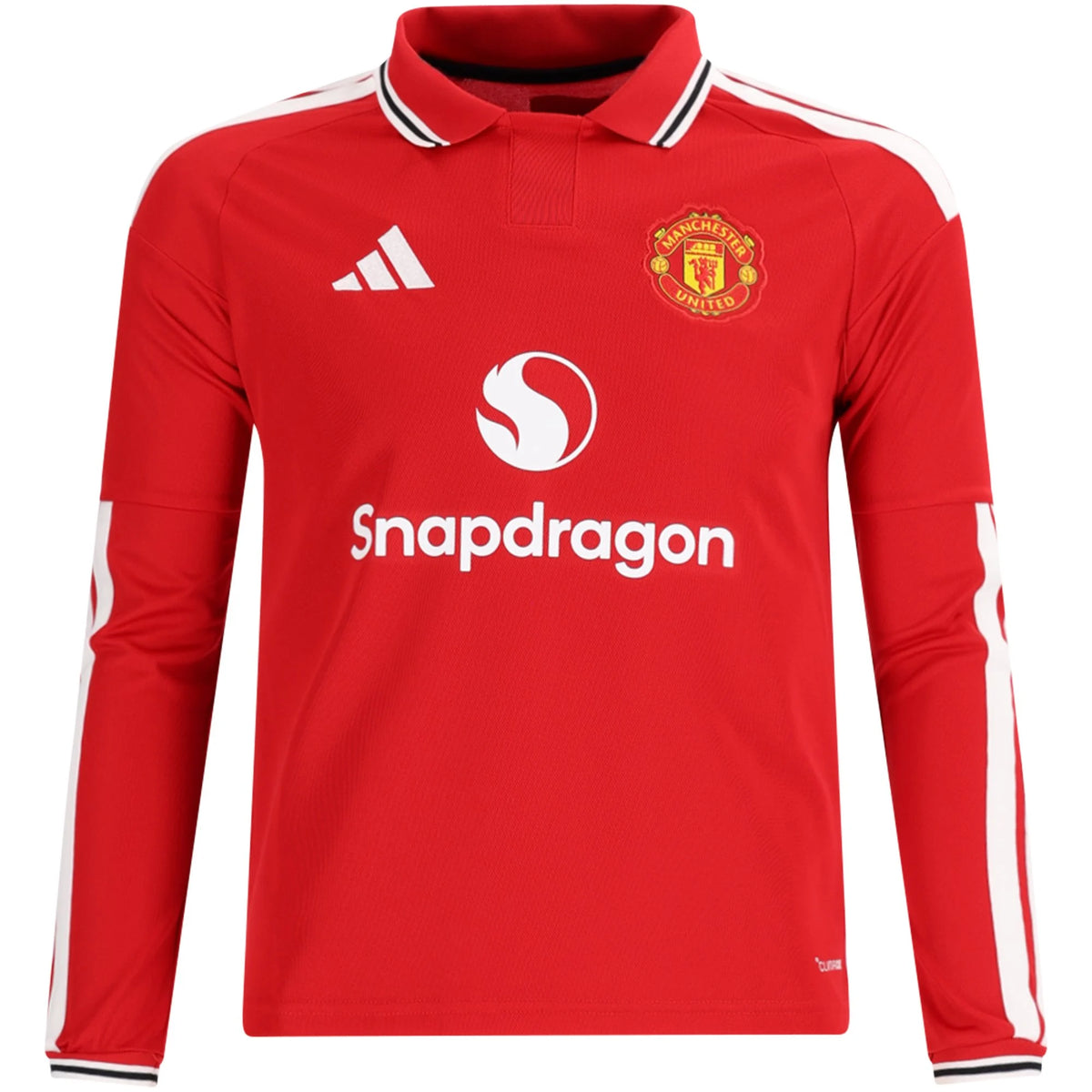 Kid's Replica Manchester United Long Sleeve Home Jersey 26/27