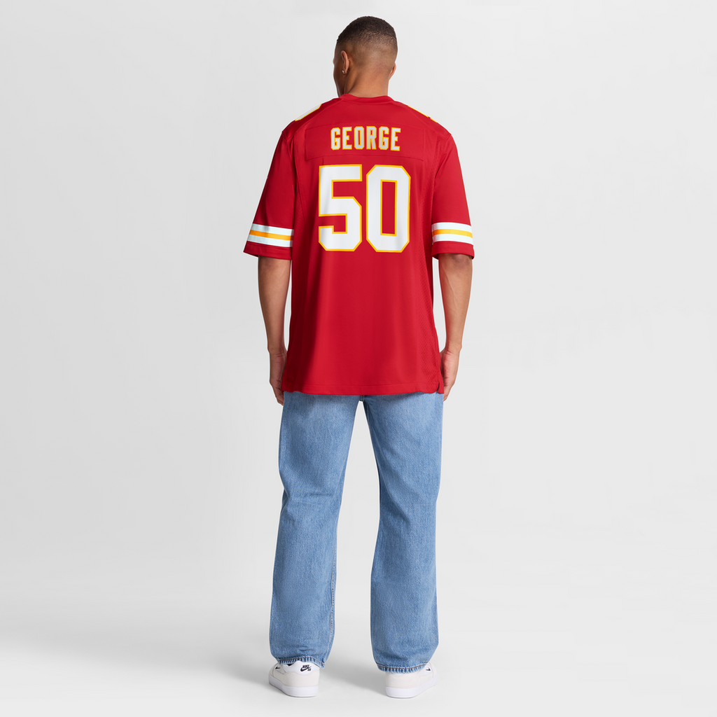 Men's Kansas City Chiefs Brandon George Red Team