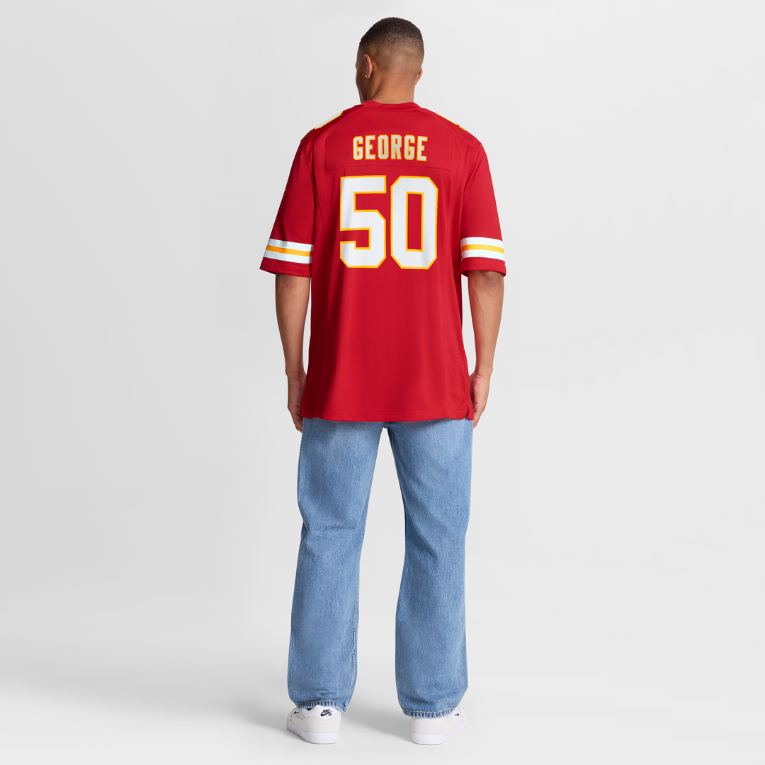 Men's Kansas City Chiefs Brandon George Red Team