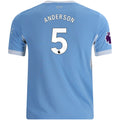 Kid's Replica Anderson Manchester City Home Jersey 26/27