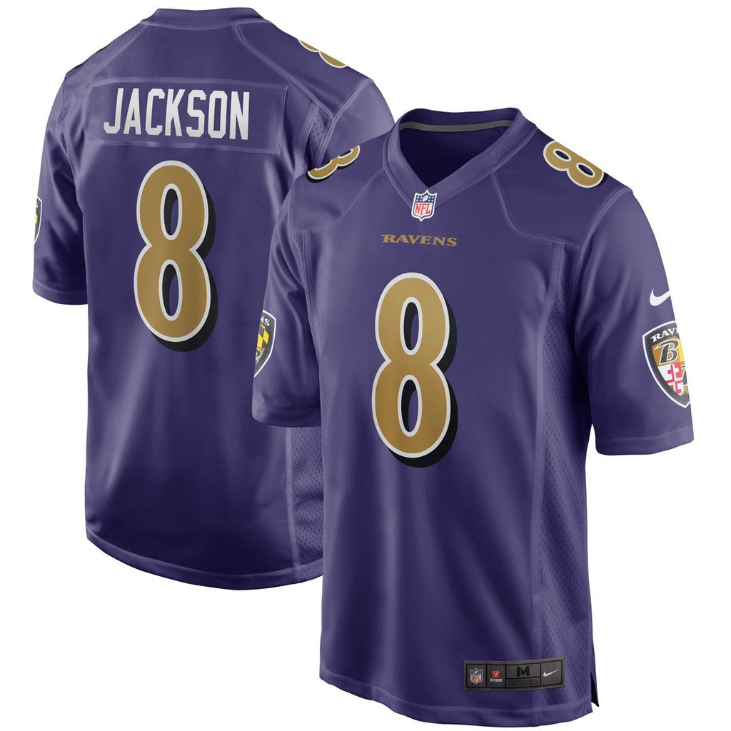 Men's Baltimore Ravens Lamar Jackson Black Alternate