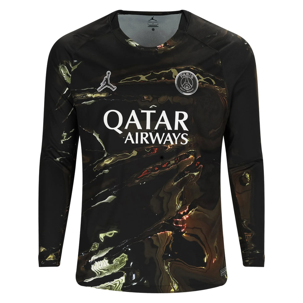 Men's Replica Paris Saint-Germain Long Sleeve Fifth Jersey 25/26