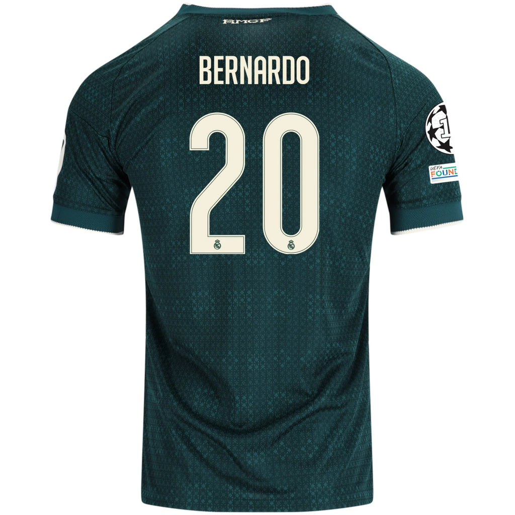 Men's Authentic Bernardo Real Madrid Away Jersey 26/27