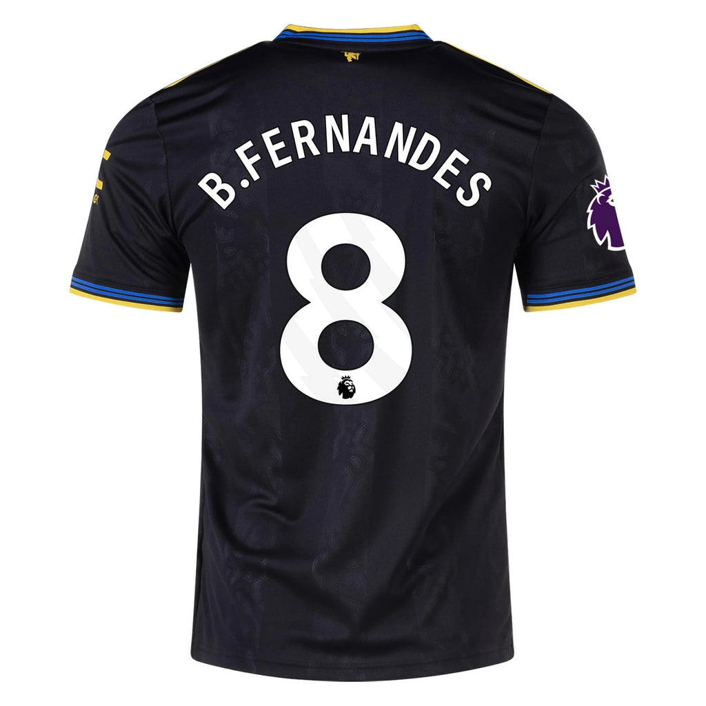 Men's Replica B. Fernandes Manchester United Third Jersey 25/26