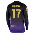 Men's Replica Gordon Barcelona Long Sleeve Away Jersey 26/27