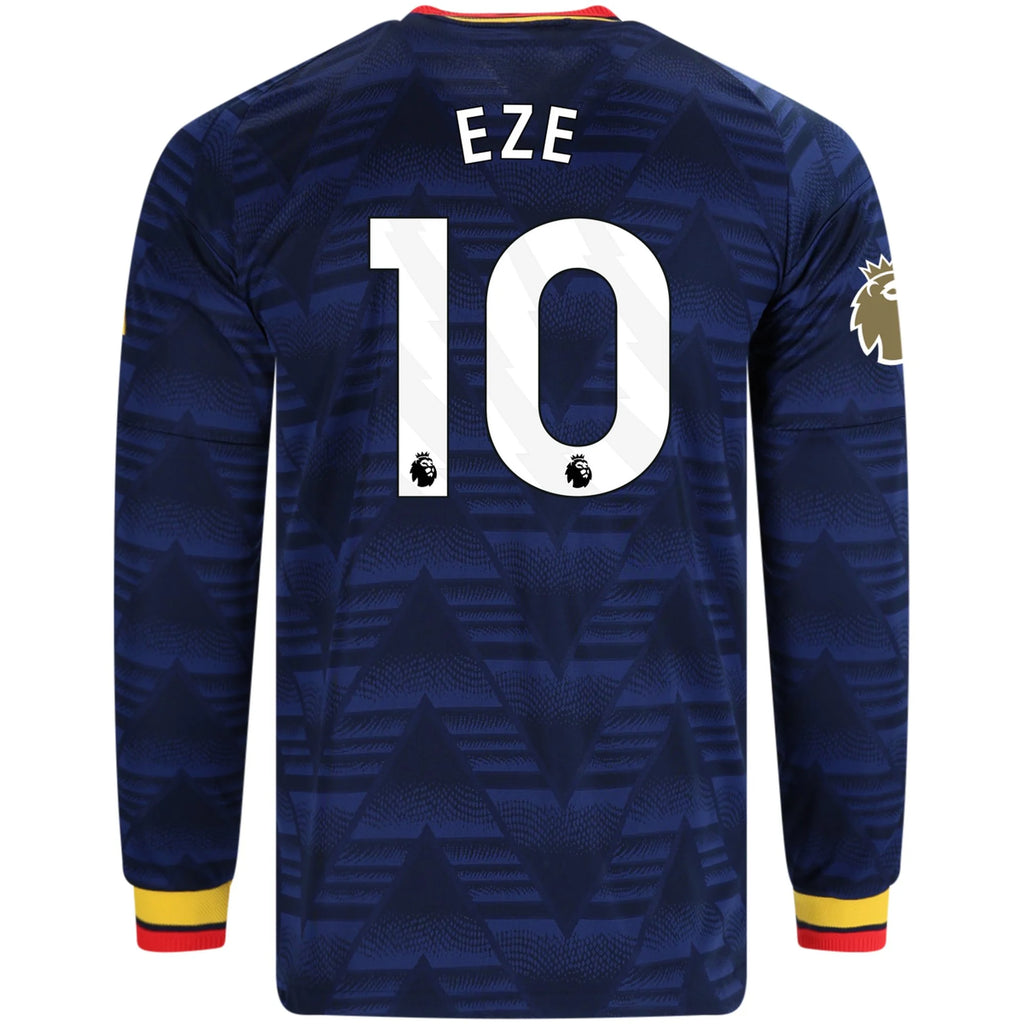 Men's Authentic Eze Arsenal Long Sleeve Away Jersey 26/27