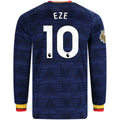 Men's Authentic Eze Arsenal Long Sleeve Away Jersey 26/27