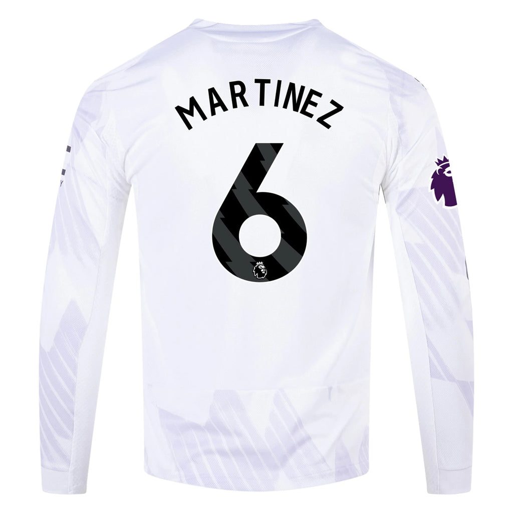 Men's Authentic Martinez Manchester United Long Sleeve Away Jersey 25/26