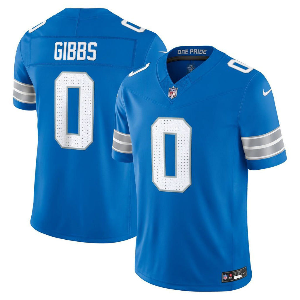Men's Detroit Lions Jahmyr Gibbs Black Alternate Vapor F.U.S.E. Stitched