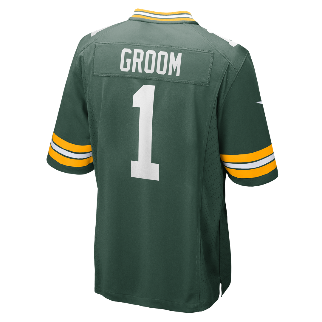 Men's Green Bay Packers Number 1 Groom Green