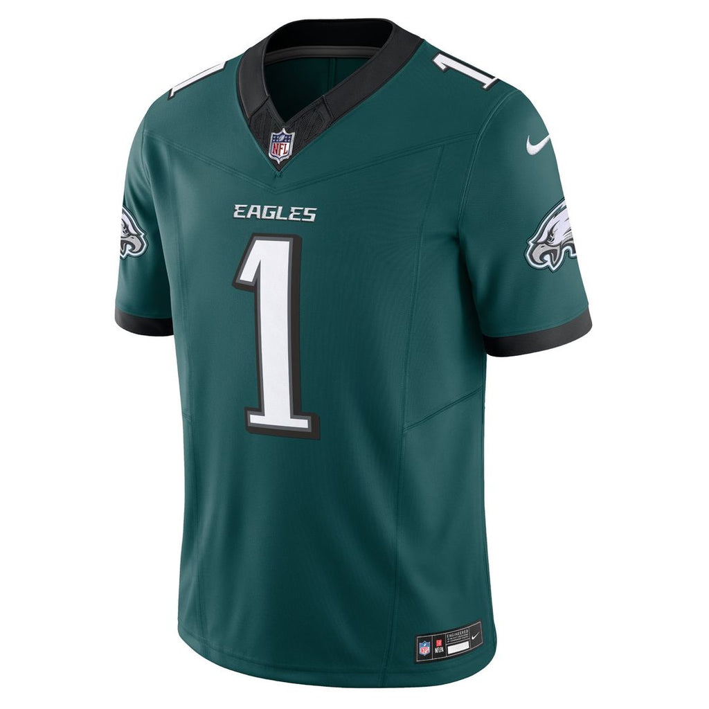 Men's Philadelphia Eagles Jalen Hurts Kelly Green Vapor F.U.S.E.