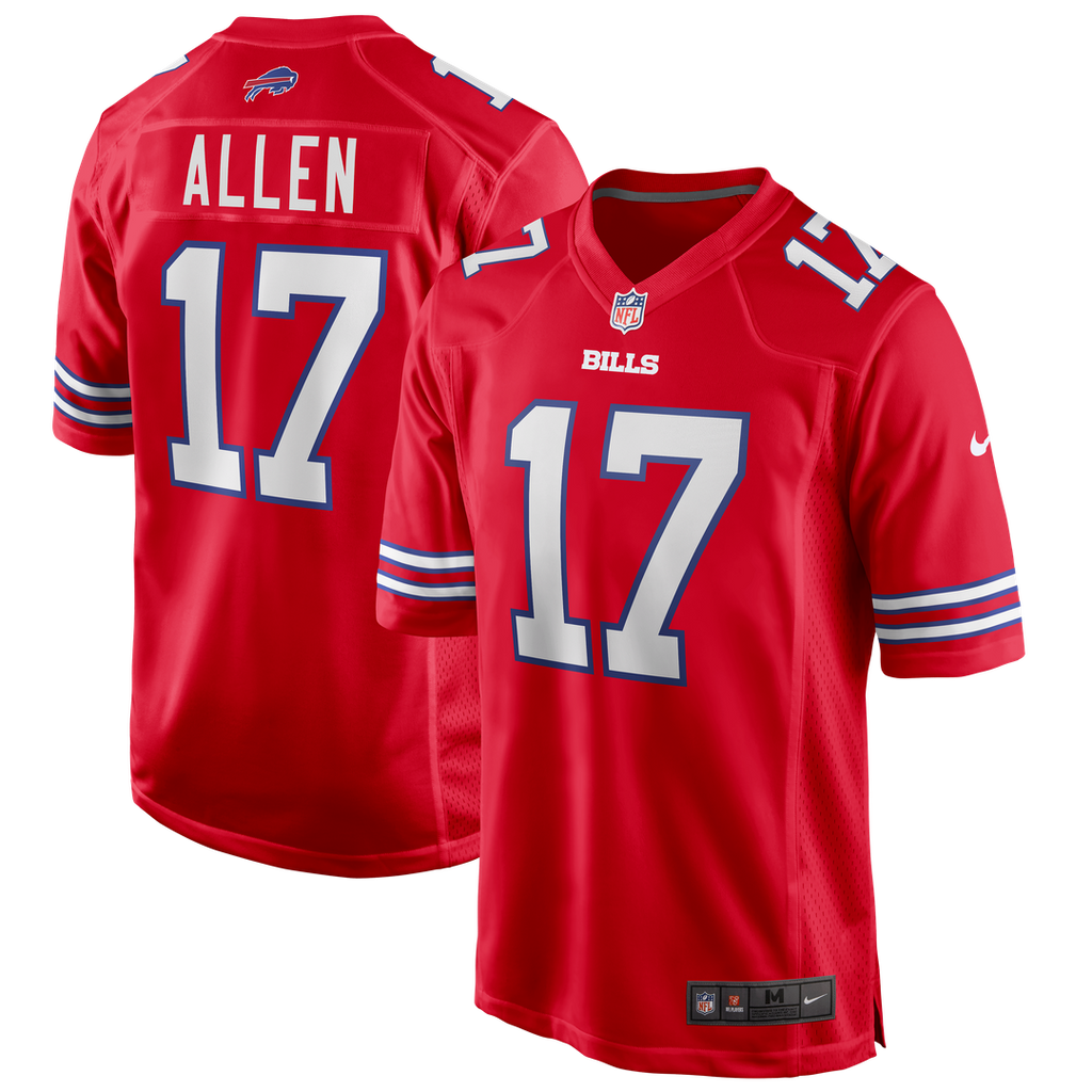 Men's Buffalo Bills Josh Allen Royal Team Game Player Jersey
