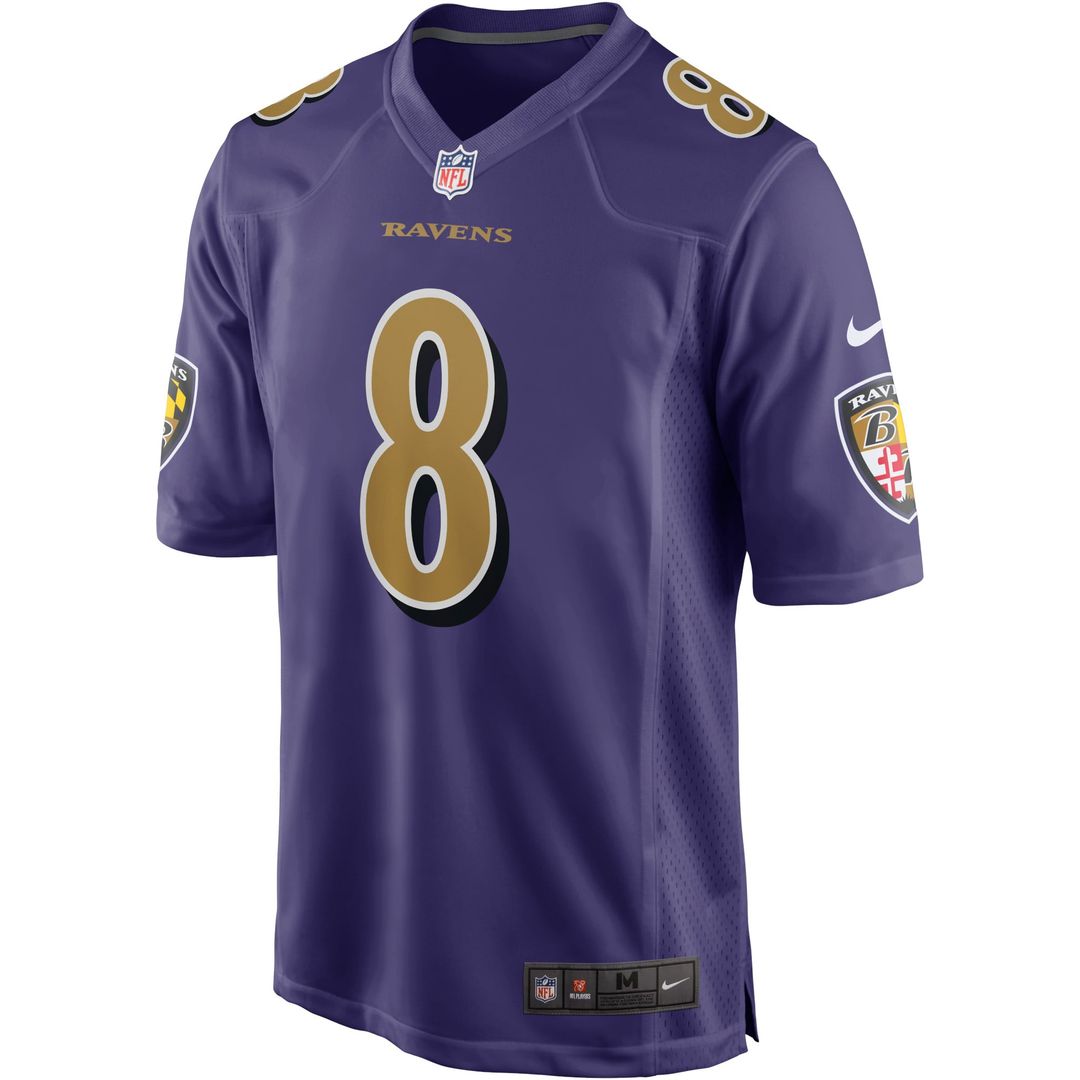 Men's Baltimore Ravens Lamar Jackson Black Alternate
